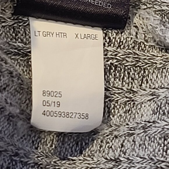 Simply Vera, Vera Wang Light Gray Heather Pullover Top Women's XL - Picture 12 of 12
